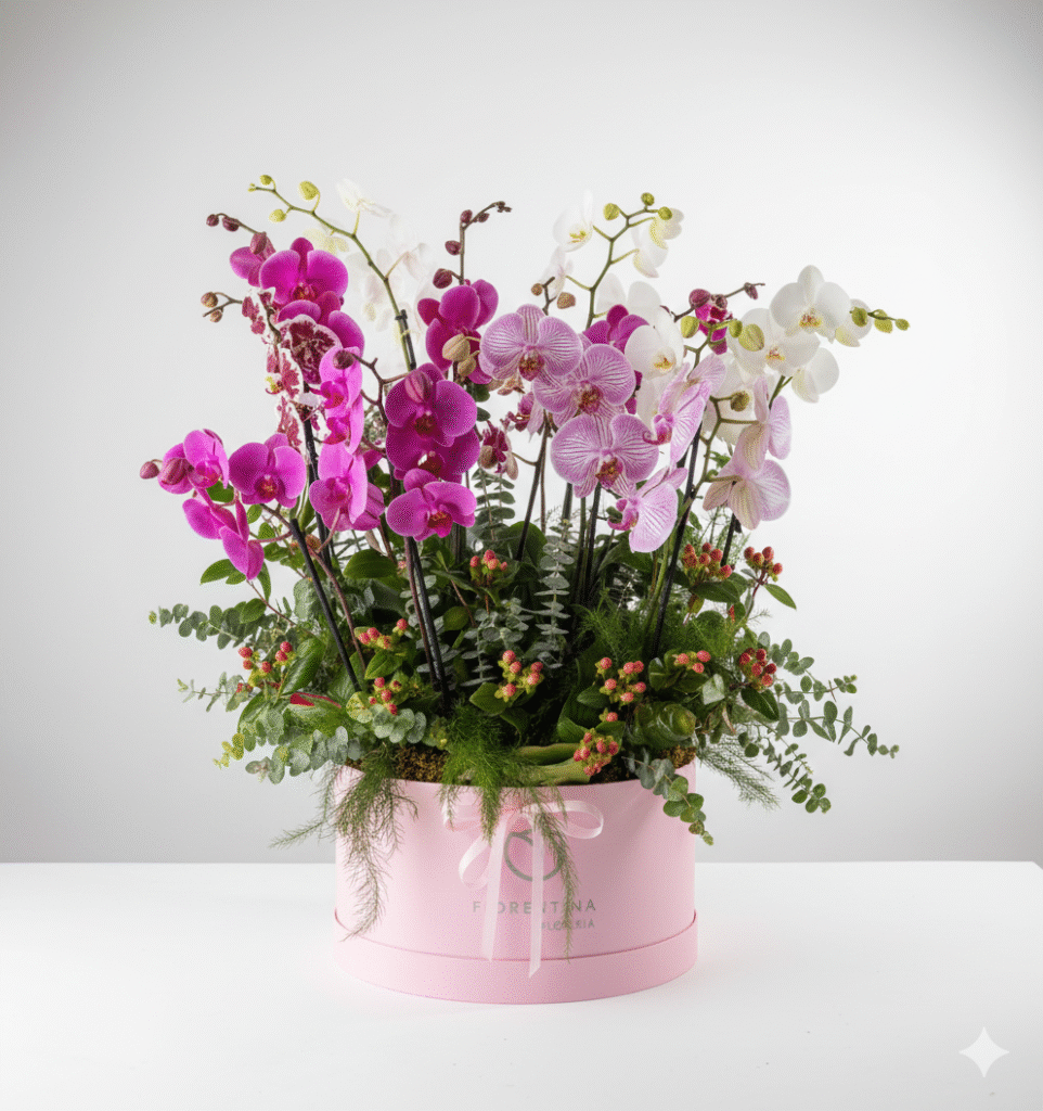 Arreglo de orquideas