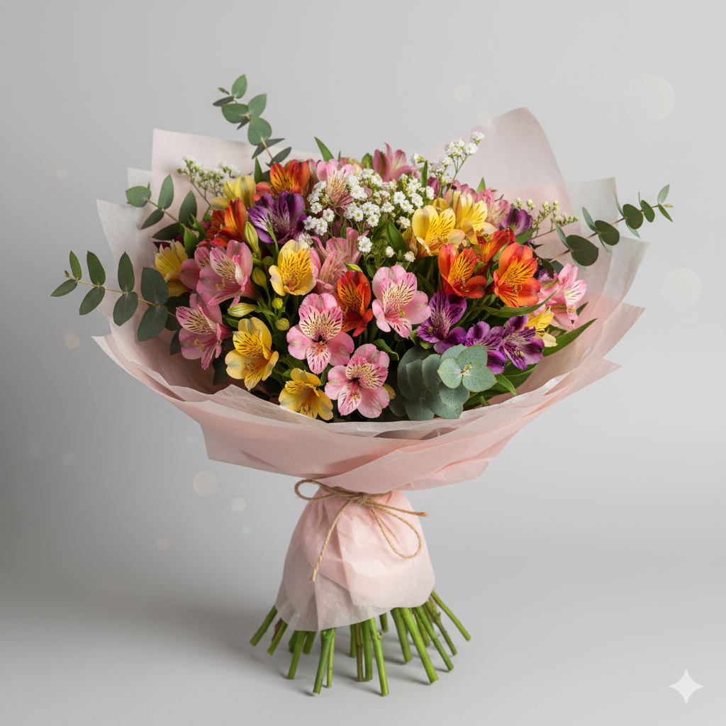 Ramo de alstroemerias